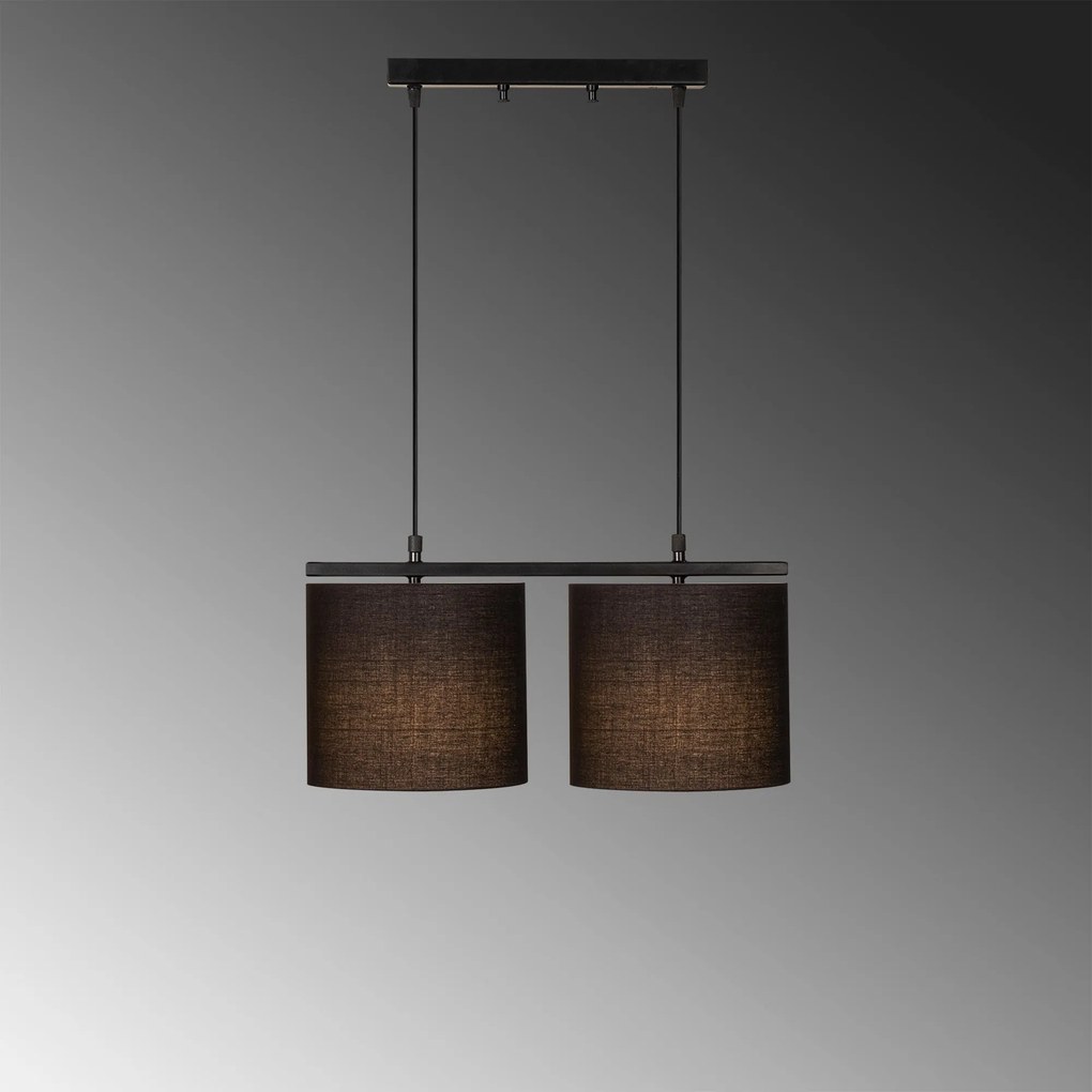 Candeeiro de Teto Valiz – Preto – 47 x 20 cm