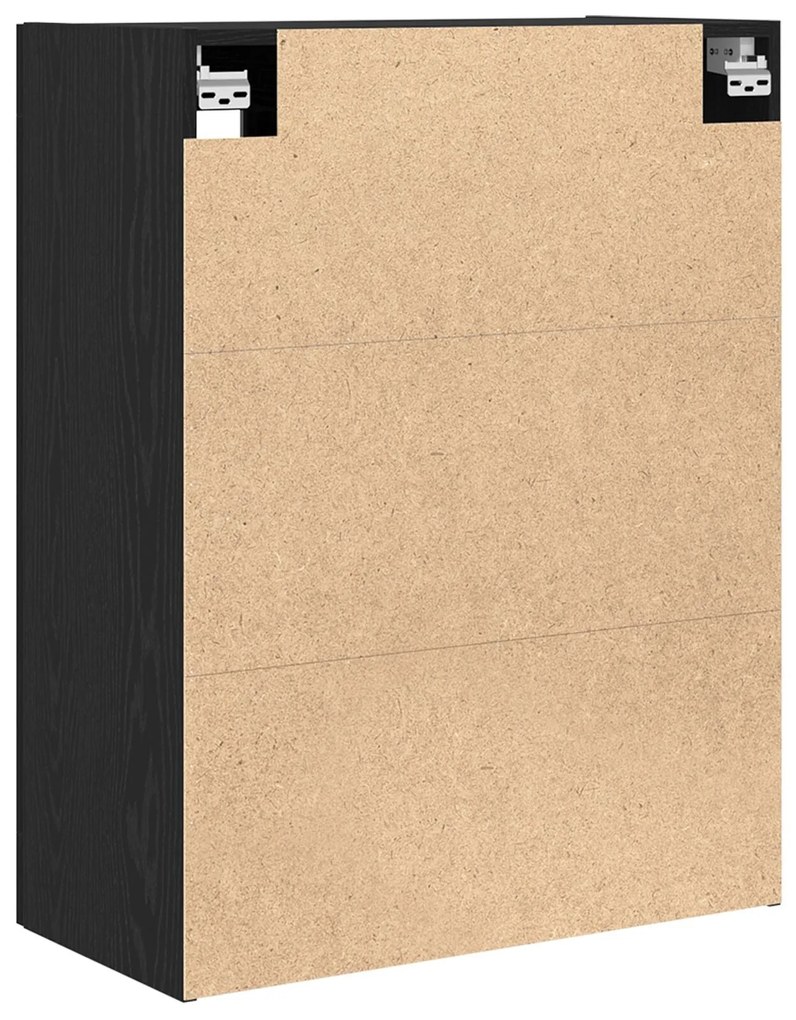 Armário de Parede em Carvalho Preto - 69,5x34x90 cm
