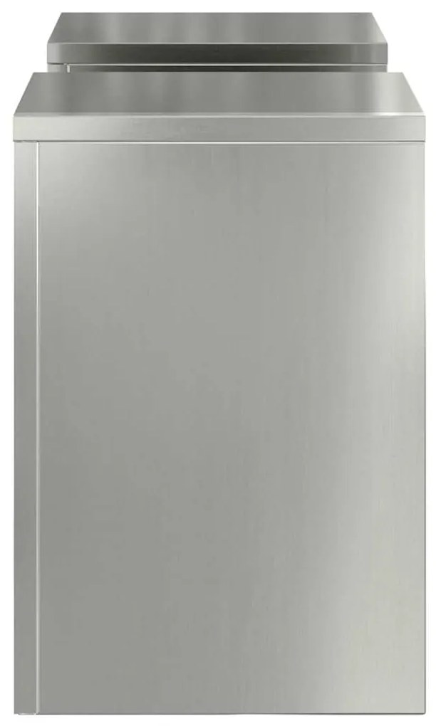 Suportes para Plantas Externos Pilar 2 pcs 24x24x35 cm Aço Galvanizado