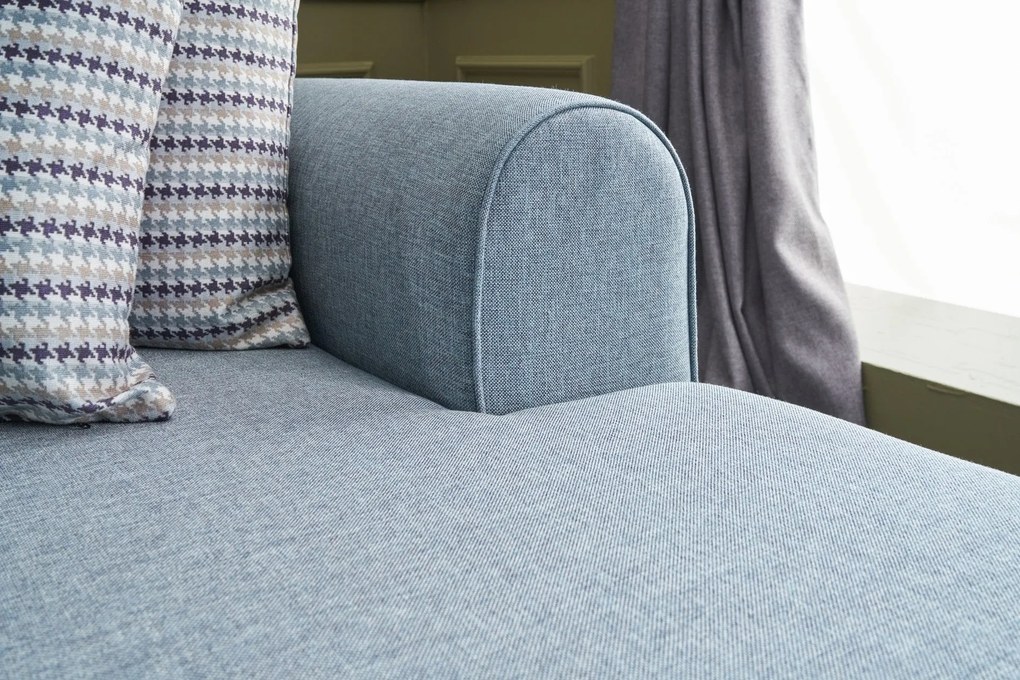 Sofá-Cama de Canto Belen – Azul – 300x78x202 cm