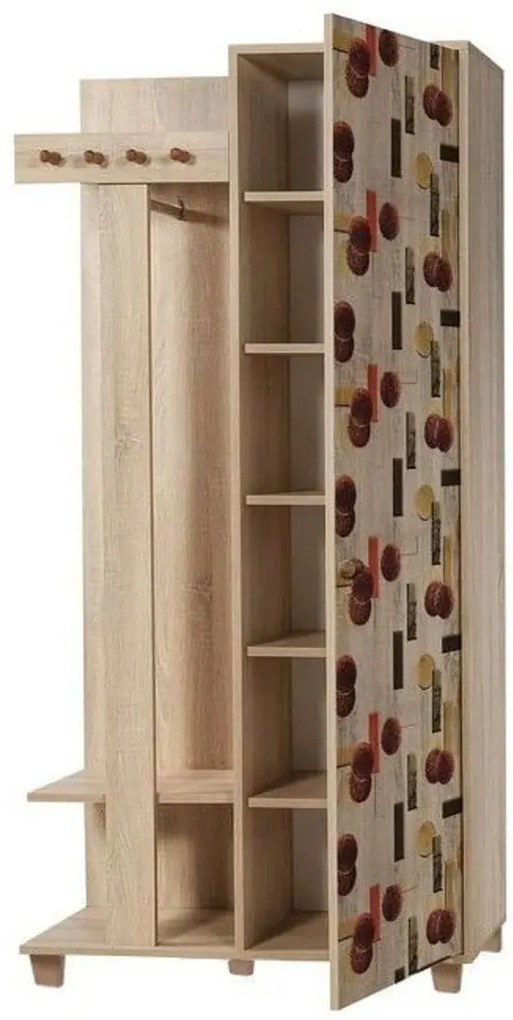 Hall Stand Garmanto – Carvalho Sonoma – 90x192x36 cm