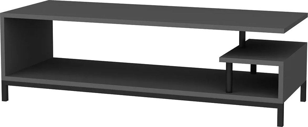 Móvel TV Reilly – Preto Antracite – 120 cm x 44,6 cm x 37,6 cm