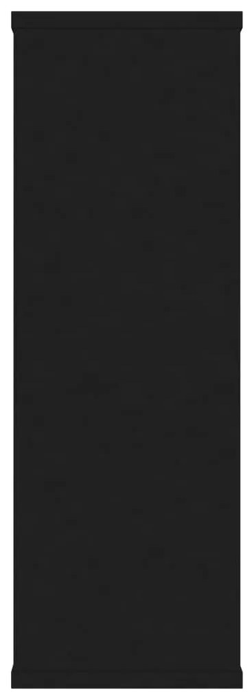 Prateleiras de parede 104x20x58,5cm derivados de madeira preto