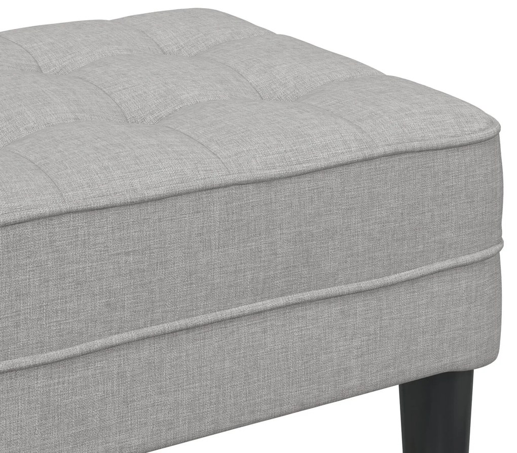 Banco vidaXL Cinza Nuvem 113x57x39 cm Tecido