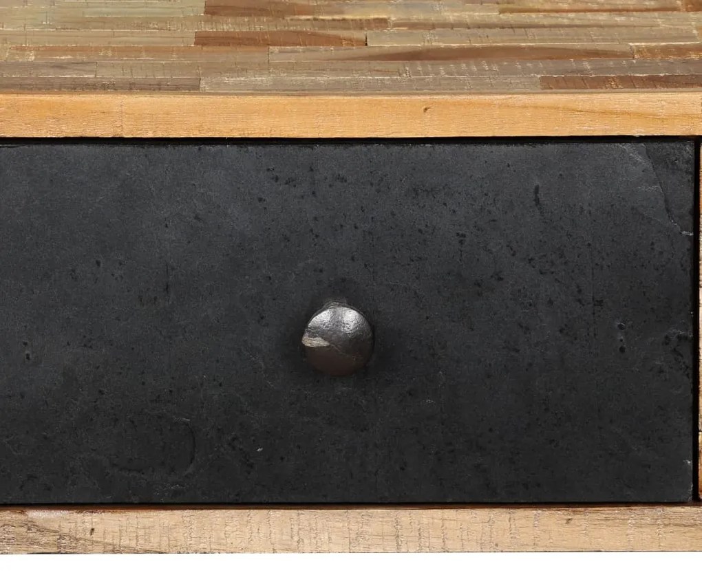 Mesa consola teca reciclada maciça 120x30x76 cm