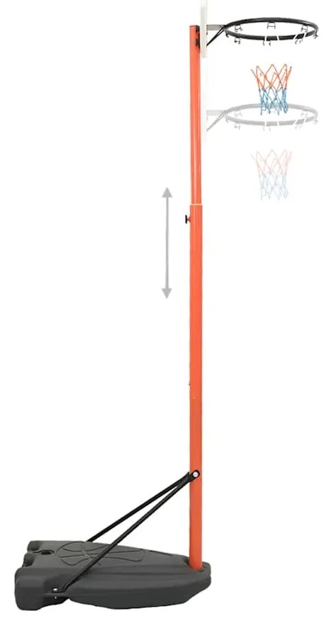 Conjunto jogo de basquetebol portátil ajustável 180-230 cm