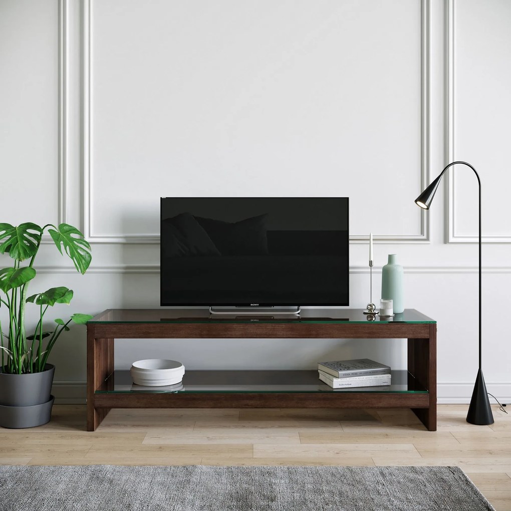 Móvel TV TV300 – Nogueira – 140 cm x 45 cm x 40 cm