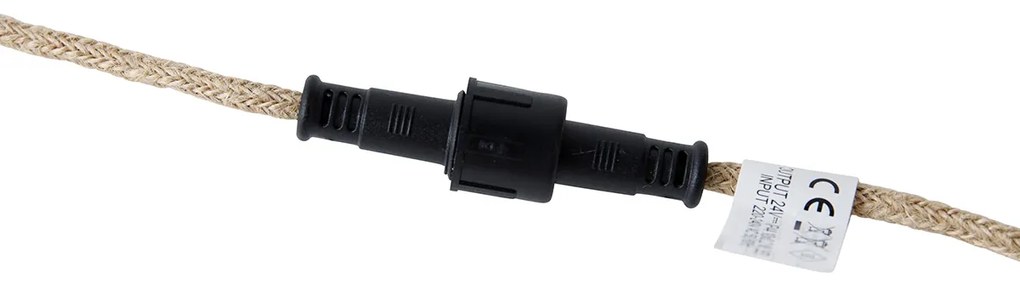 LED Luzes de corda castanhas 8m 10 luzes IP44 - Alma