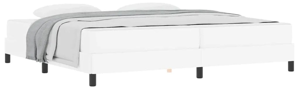 Cama Outros Branco Puro 200 x 200 cm Couro sintético