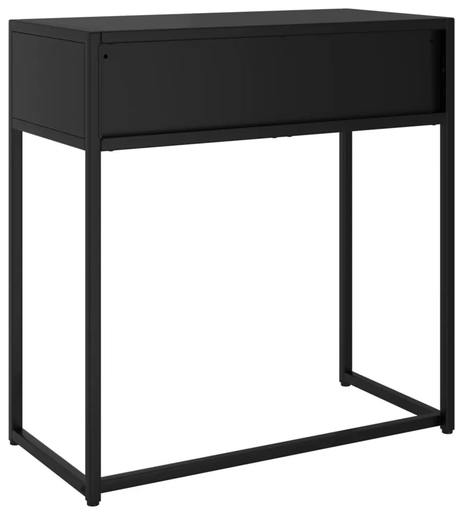 Mesa consola 72x35x75 cm aço preto