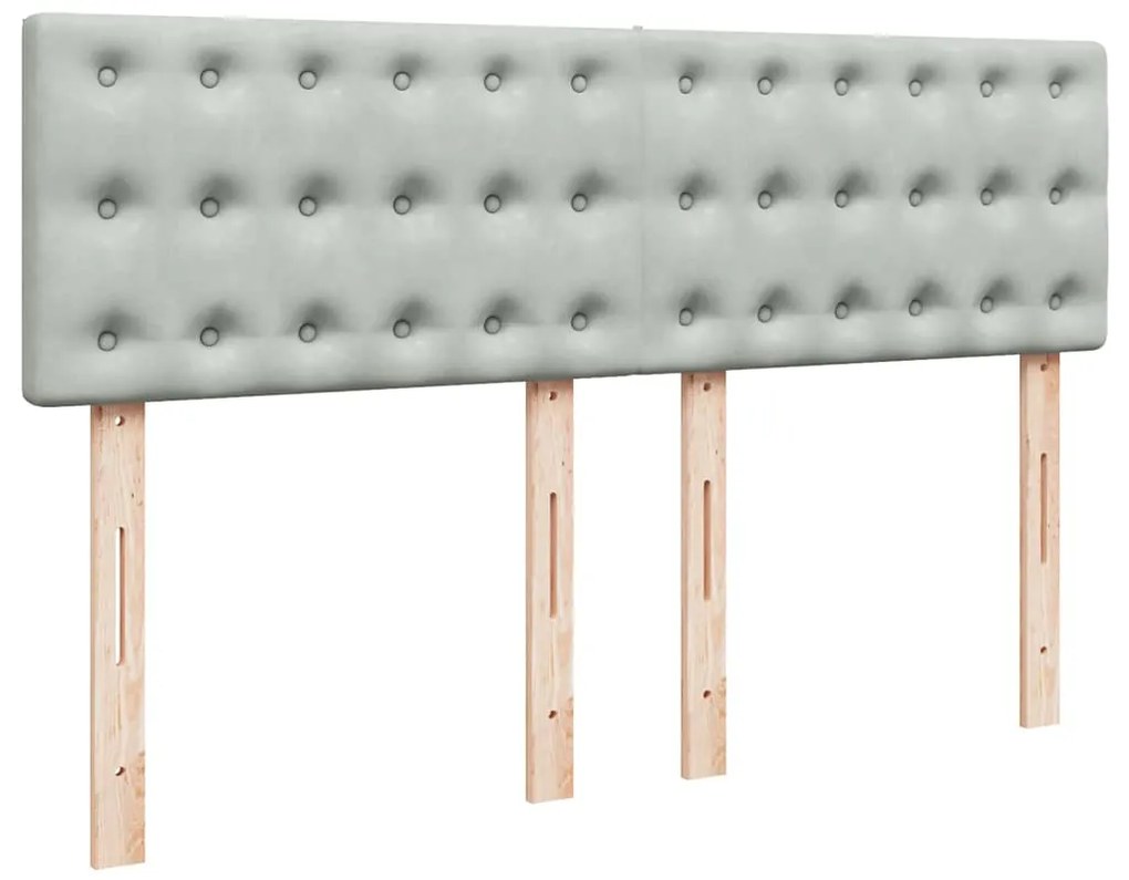 Estrutura de cama otomana com colchão 140x200 cm cinzento claro