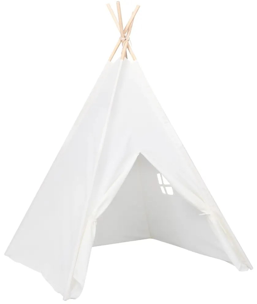 Tenda teepee infantil c/ saco 120x120x150cm pele pêssego branco