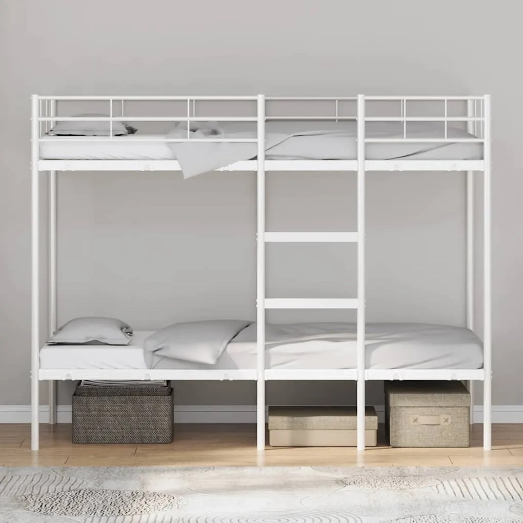 Beliche sem colchão 75x190 cm aço branco