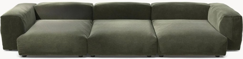 Sofá modular em veludo Vetsak (4 lugares)