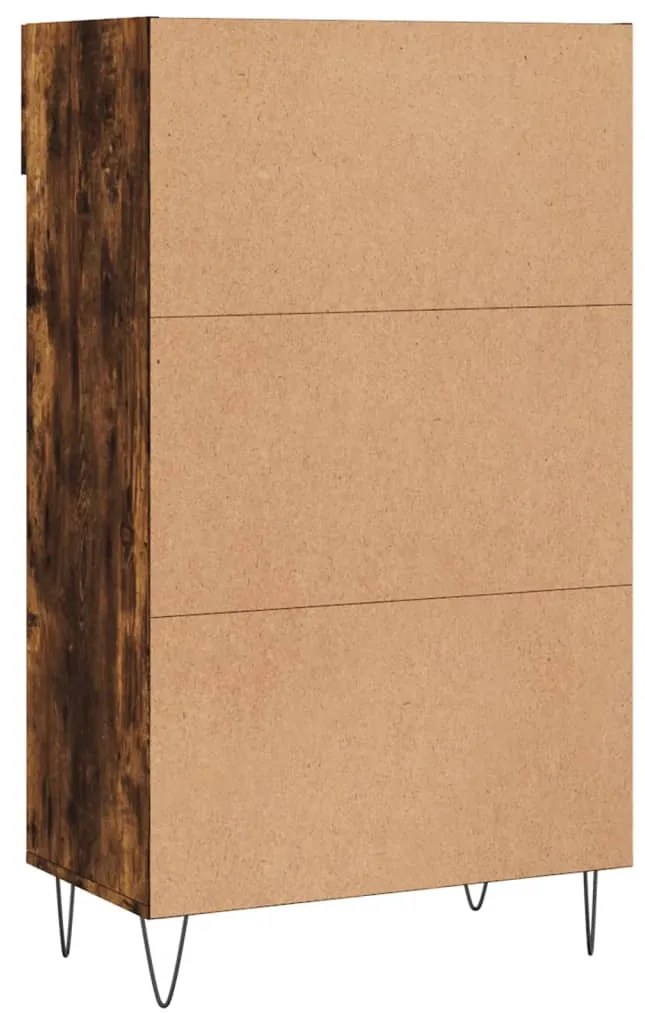 Sapateira 60x35x105 cm derivados de madeira carvalho fumado