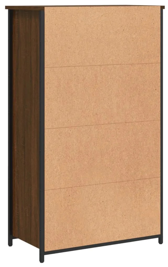 Aparador alto 62x32x103,5cm derivados madeira carvalho castanho
