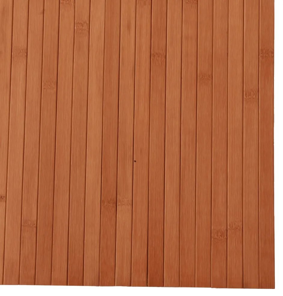 Tapete retangular 80x300 cm bambu castanho