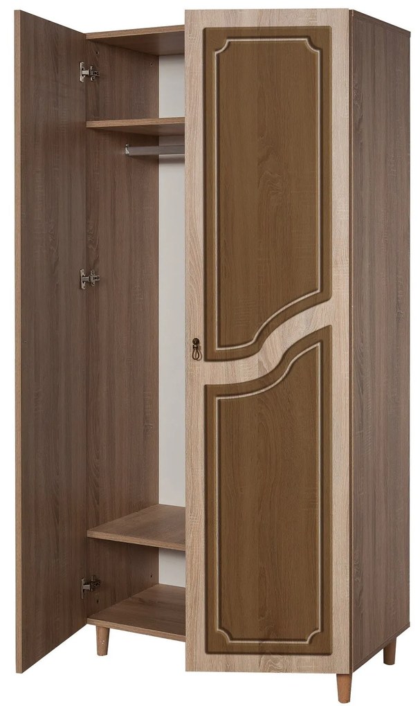 Guarda-roupa Stil – Carvalho Sonoma – 90x192x52 cm