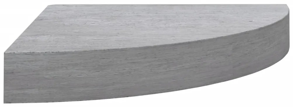 Prateleiras canto parede 2 pcs 35x35x3,8cm MDF cinzento cimento