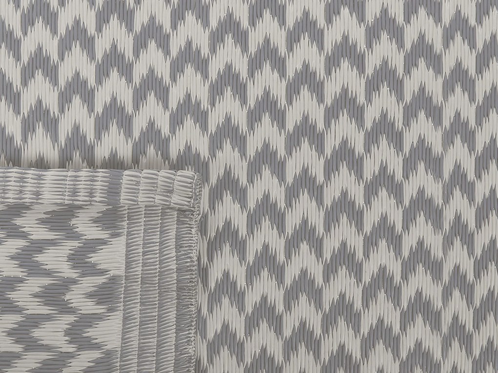 Tapete de exterior cinzento 60 x 90 cm MANGO Beliani