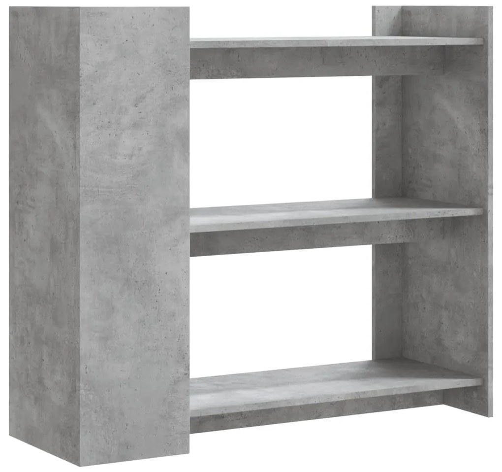 Mesa consola 100x35x90 cm derivados de madeira cinzento cimento