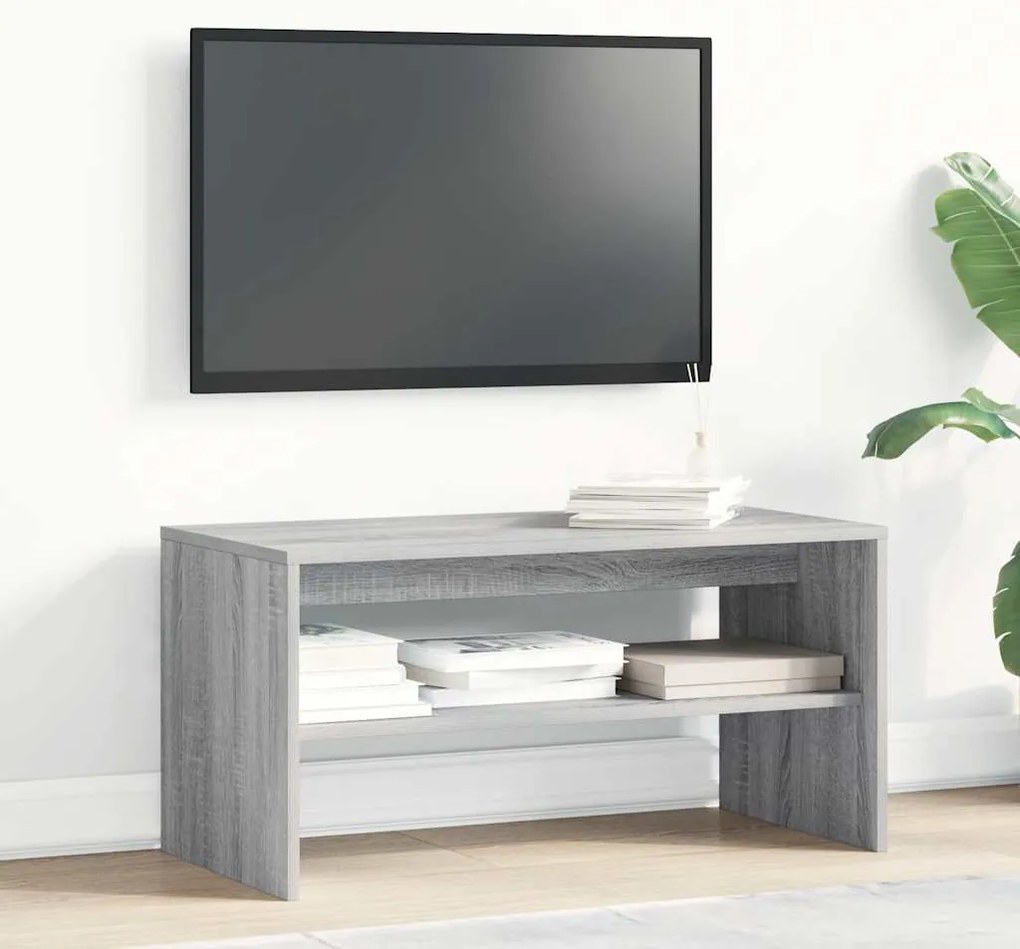 Móvel de TV 80x40x40 cm derivados de madeira cinzento sonoma
