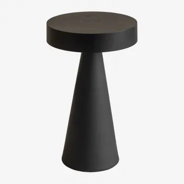 Lâmpada De Mesa Led Sem Fios Em Ferro Catinca Preto - Sklum