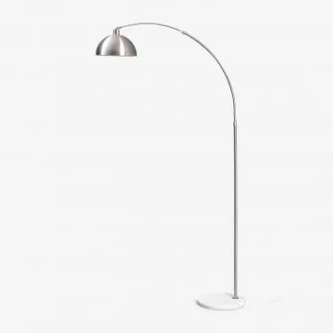 Luminária De Chão Externa De Ferro Diala Cinza Cromado & ↑200 Cm - Sklum