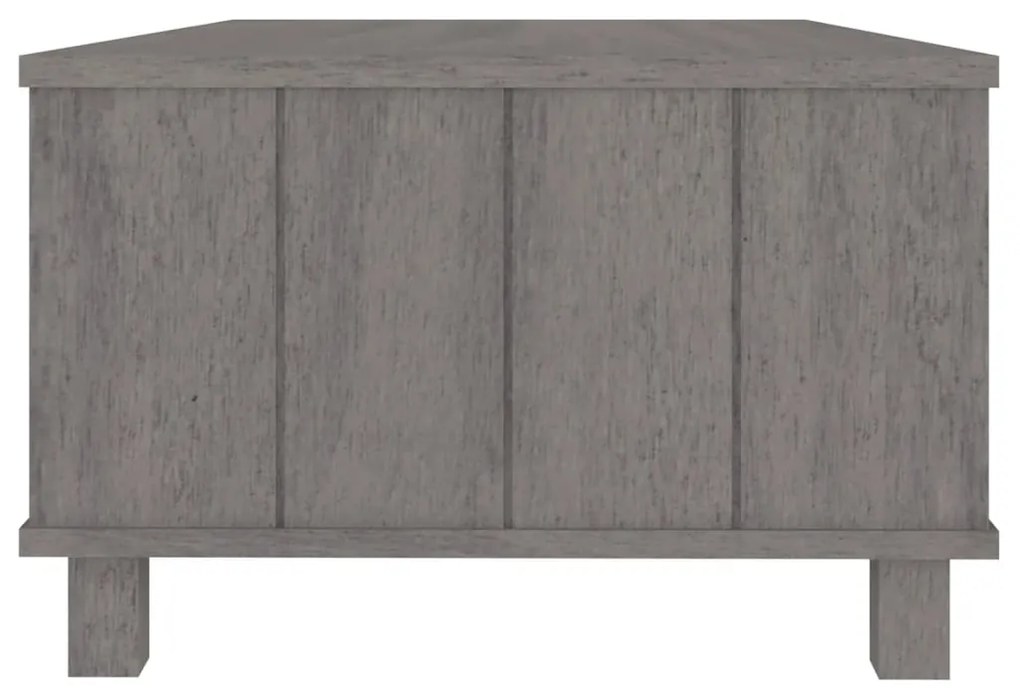 Mesa de centro HAMAR 100x55x35 cm pinho maciço cinza-claro