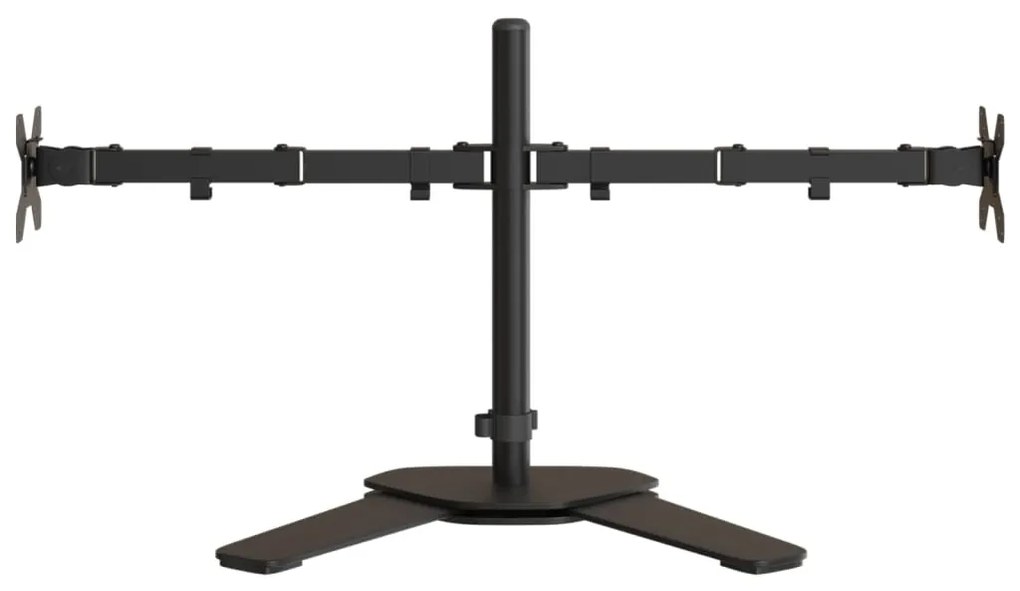 Suporte duplo para monitor VESA 75/100 mm aço preto