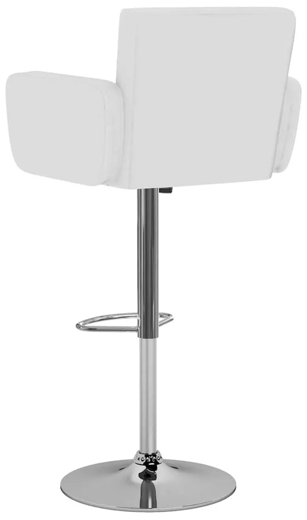 Bancos de bar 2 pcs couro artificial branco