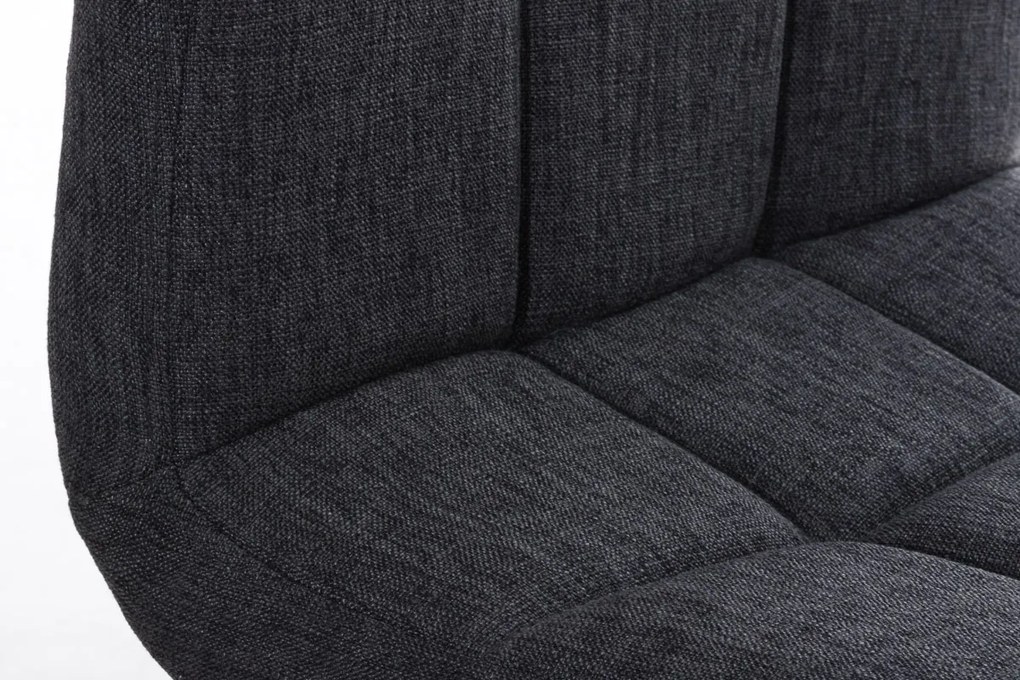 Banco de bar Peru em tecido 46 x 94-114 x 47 cm Cinzento escuro