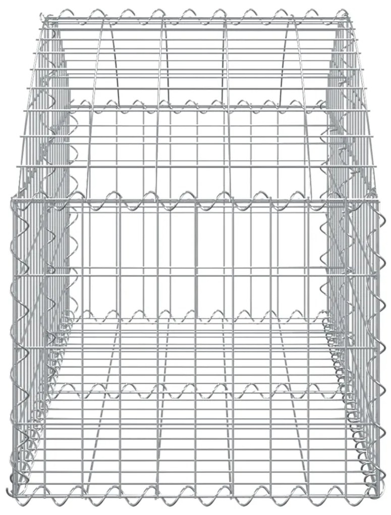 Cesto gabião arqueado 100x50x40/60 cm ferro galvanizado