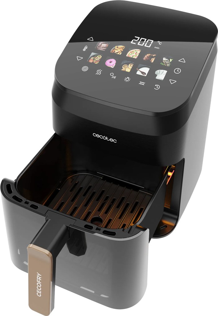 Fritadeira com dupla resistência Cecofry&Grill Smokin' 4500 com 4.5 litros de capacidade e 1900 W