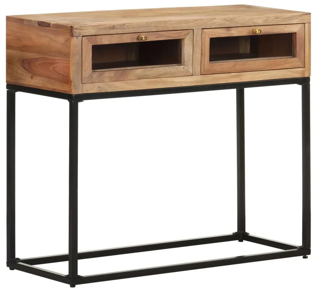 Mesa consola 90x35x76 cm madeira de acácia maciça