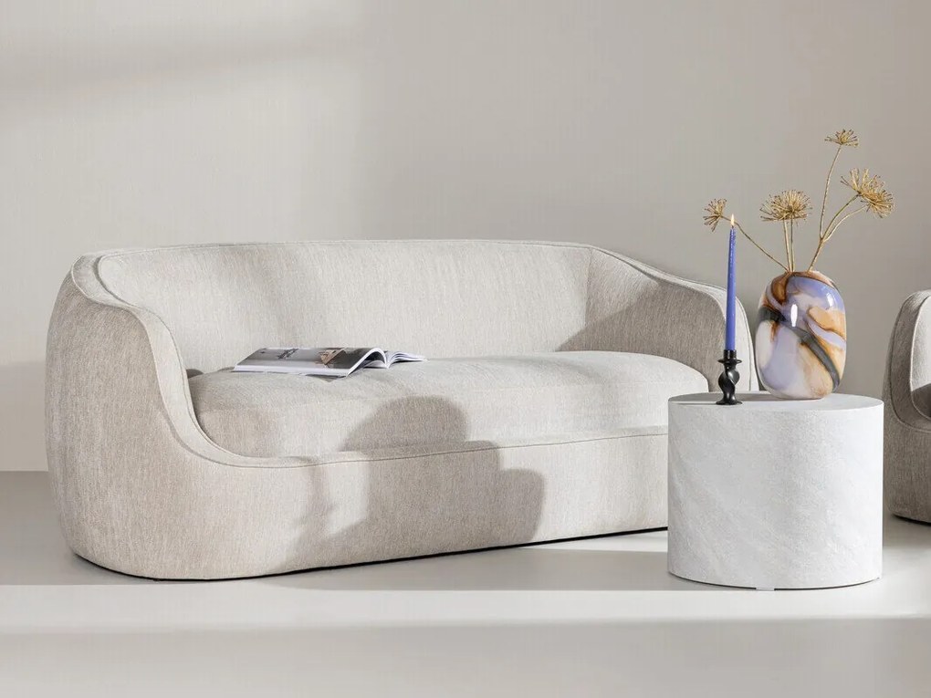 Sofá Dallas 4458, Cinzento claro, 196x98x76cm, 24 kg, Tecido, Pernas: Plástico