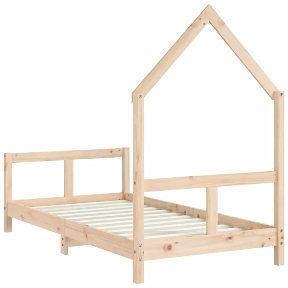 Estrutura de cama infantil 80x160 cm pinho maciço