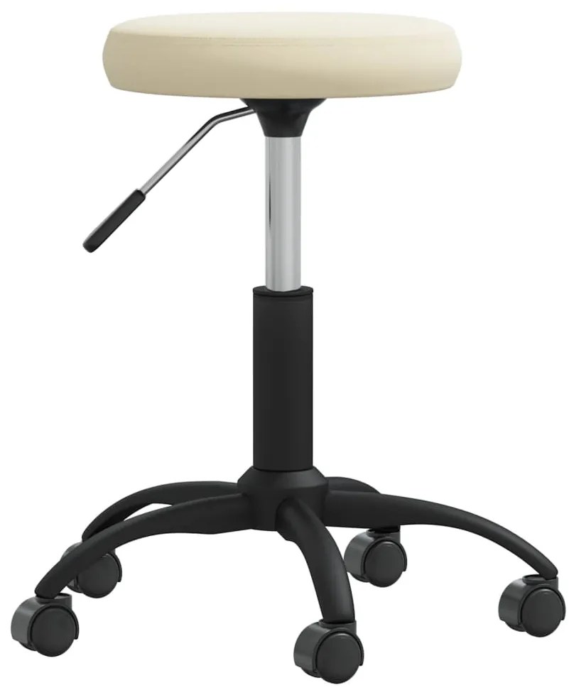 vidaXL Cadeira de jantar veludo cor creme