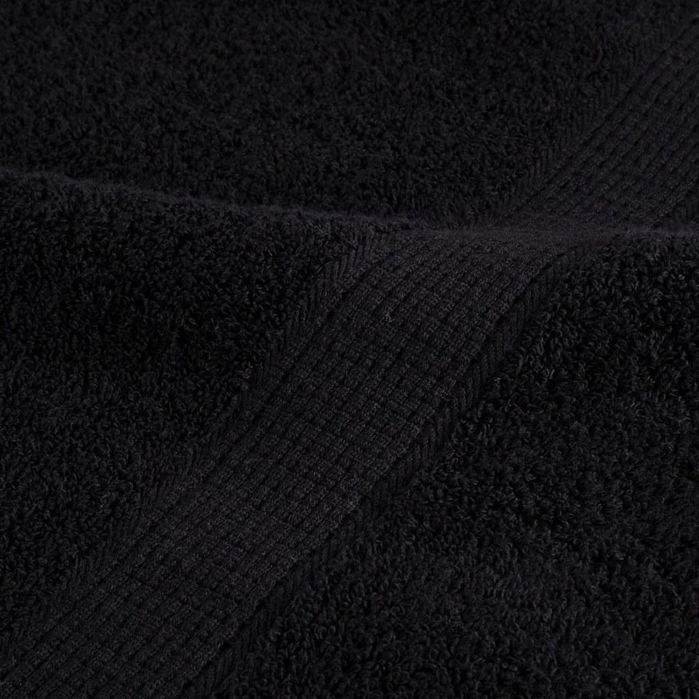 Toalhinhas 25 pcs Preto 100 x 200 cm Algodão