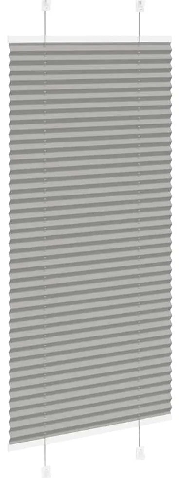 Antracite Plissada Cega 55x150 cm Largura Tecido 54,4 cm