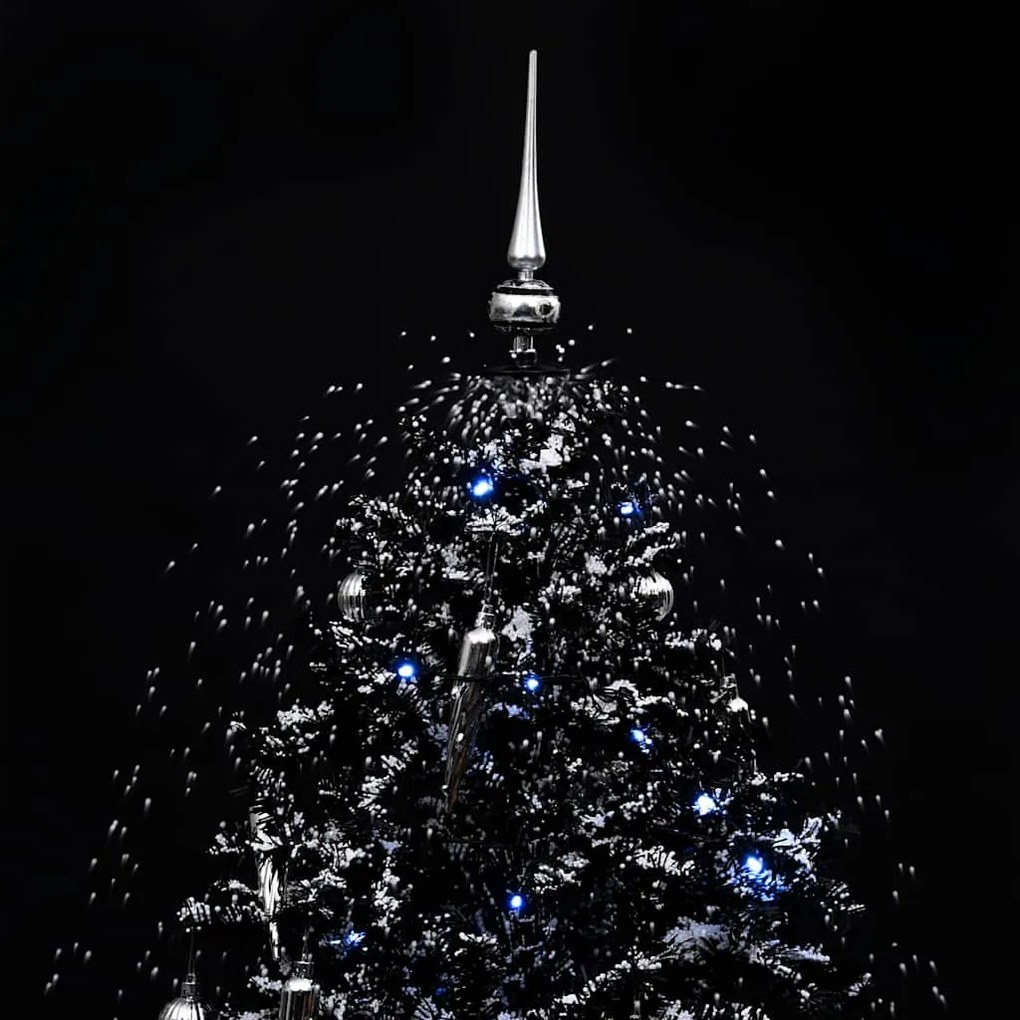 Árvore Natal c/ neve base formato guarda-chuva 190 cm PVC preto