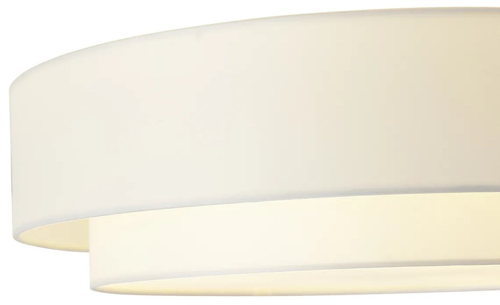 Plafon moderno branco 50cm 3-luzes - Drum Duo