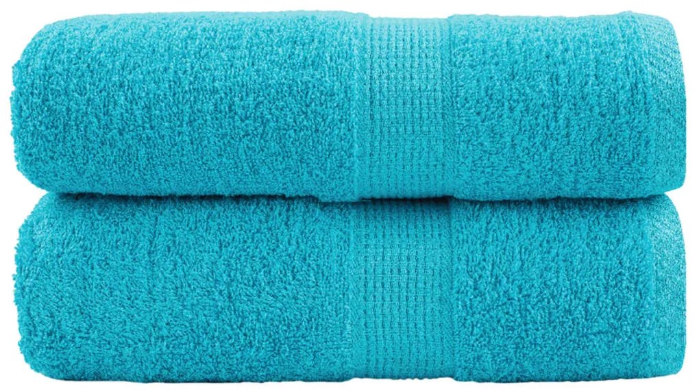 Toalhas de bidé premium SOLUND 2 pcs 30x50 cm 600 gsm turquesa