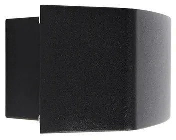 Candeeiro de parede exterior moderno preto IP44 - Latina