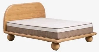 Cama Em Madeira De Manga Bicheno Madeira De Manga & 180 X 200 Cm & 180 X 200 Cm - Benoite - Sklum