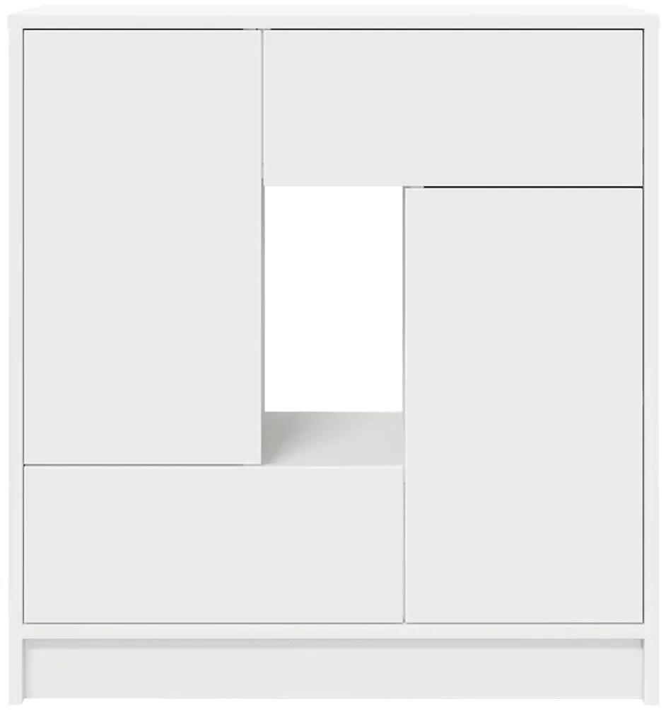 Aparador c/ gavetas e portas 70,5x34x74,5 cm branco