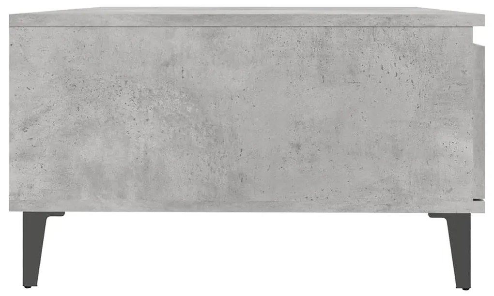 Mesa de centro 90x60x35 cm derivados madeira cinzento cimento