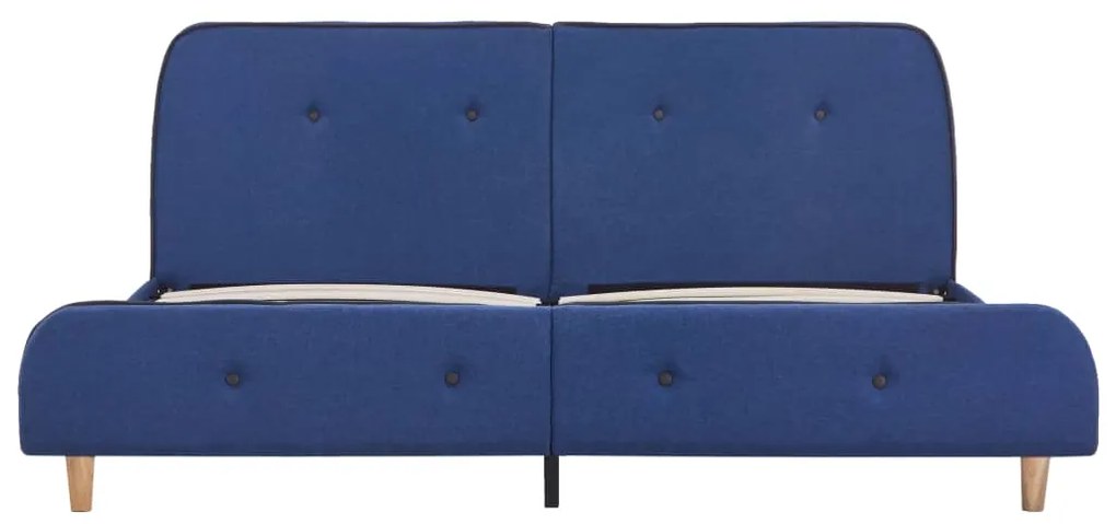 Estrutura de cama 180x200 cm tecido azul