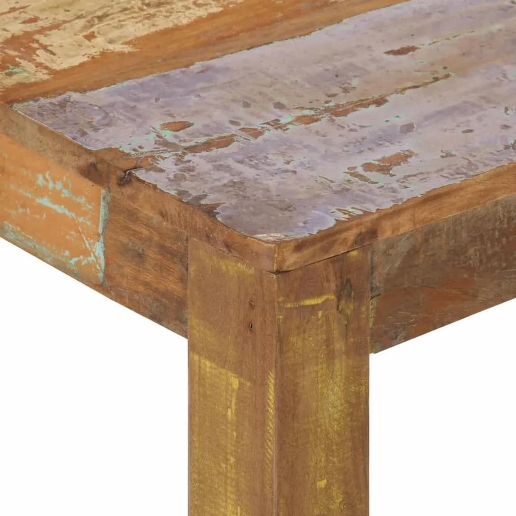 Mesa de centro 60x60x35 cm madeira recuperada maciça