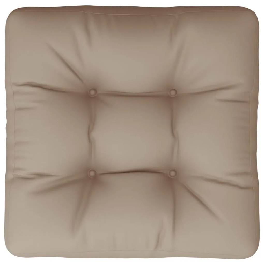Almofadão sofá de paletes 50x50x12 cm tecido cinza-acastanhado